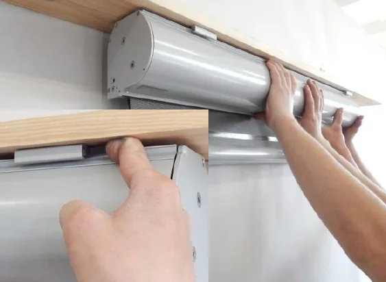Verrouillage du coffre dans les clips de fixation