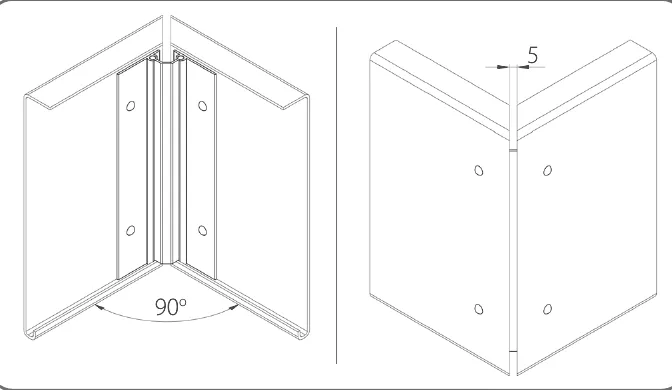 Fixation d'angle des tôles
