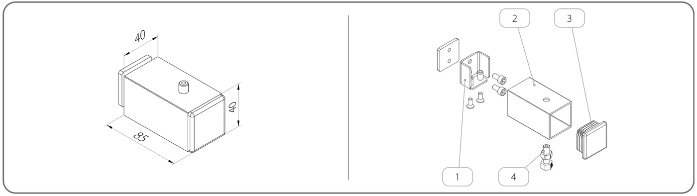 Kit WZLP/40x40x2/x