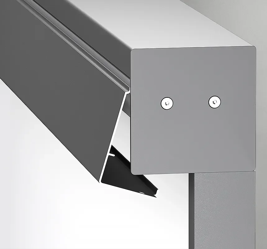 Trappe de révision en face avant du coffre du store zip 120